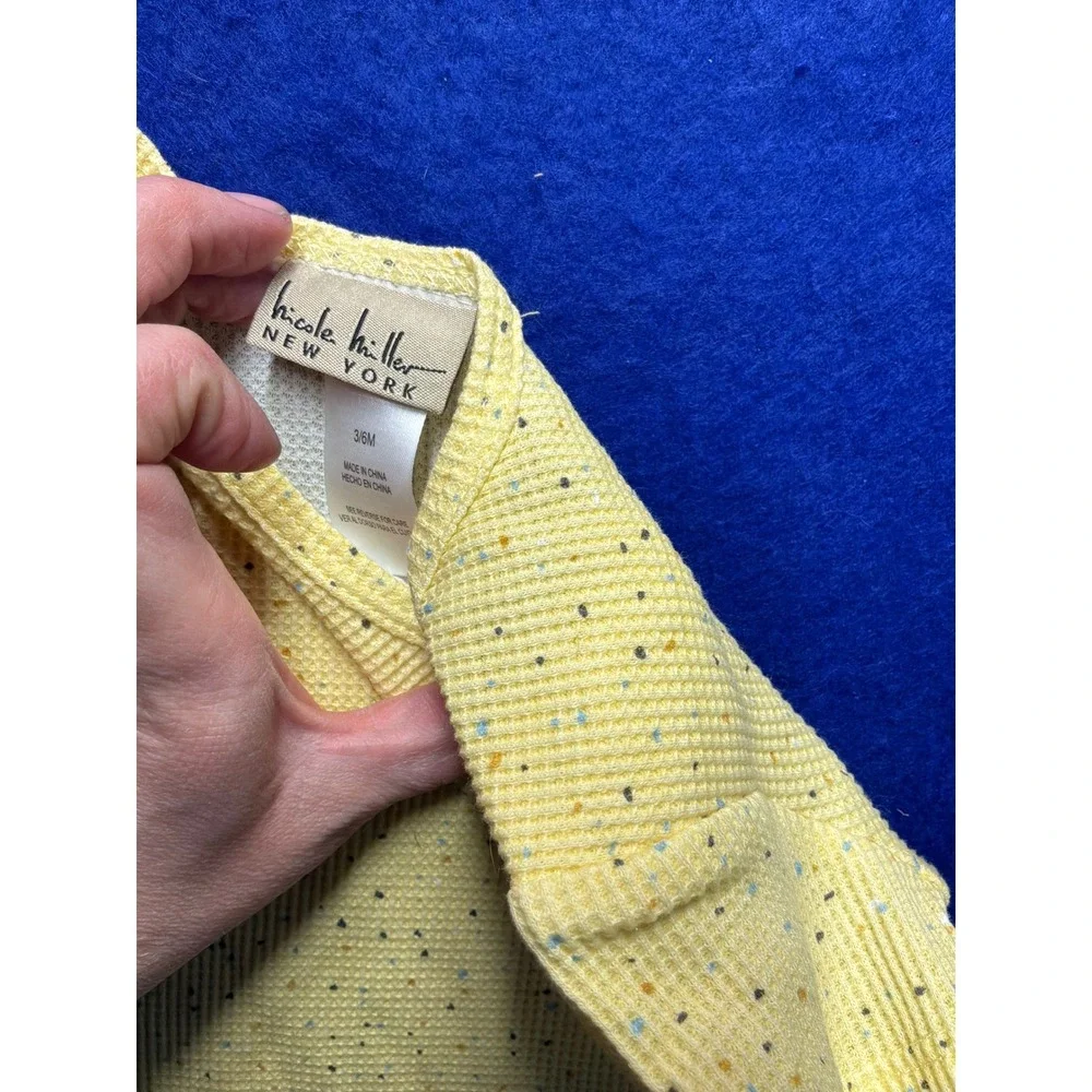 Confetti Baby Nicole‎ Miller Bodysuit 3/6M Yellow